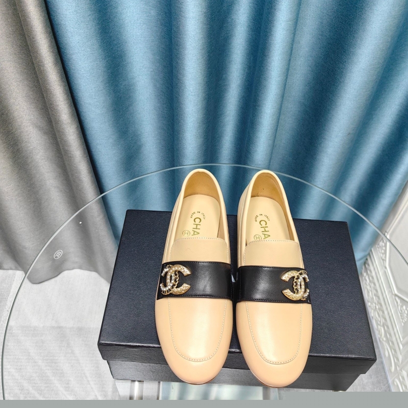 Ch*el leather shoes